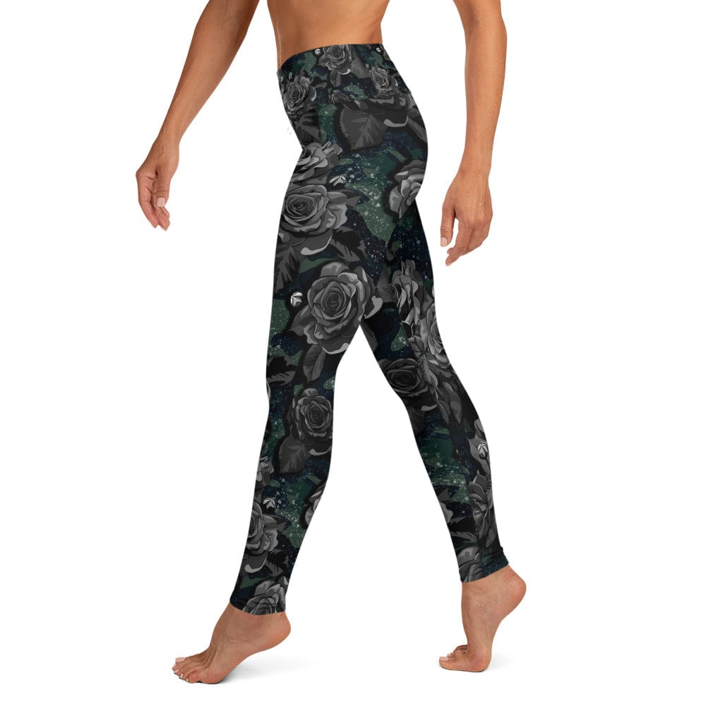 CAMOUFLAGE WITH FLOWER Yoga Leggings