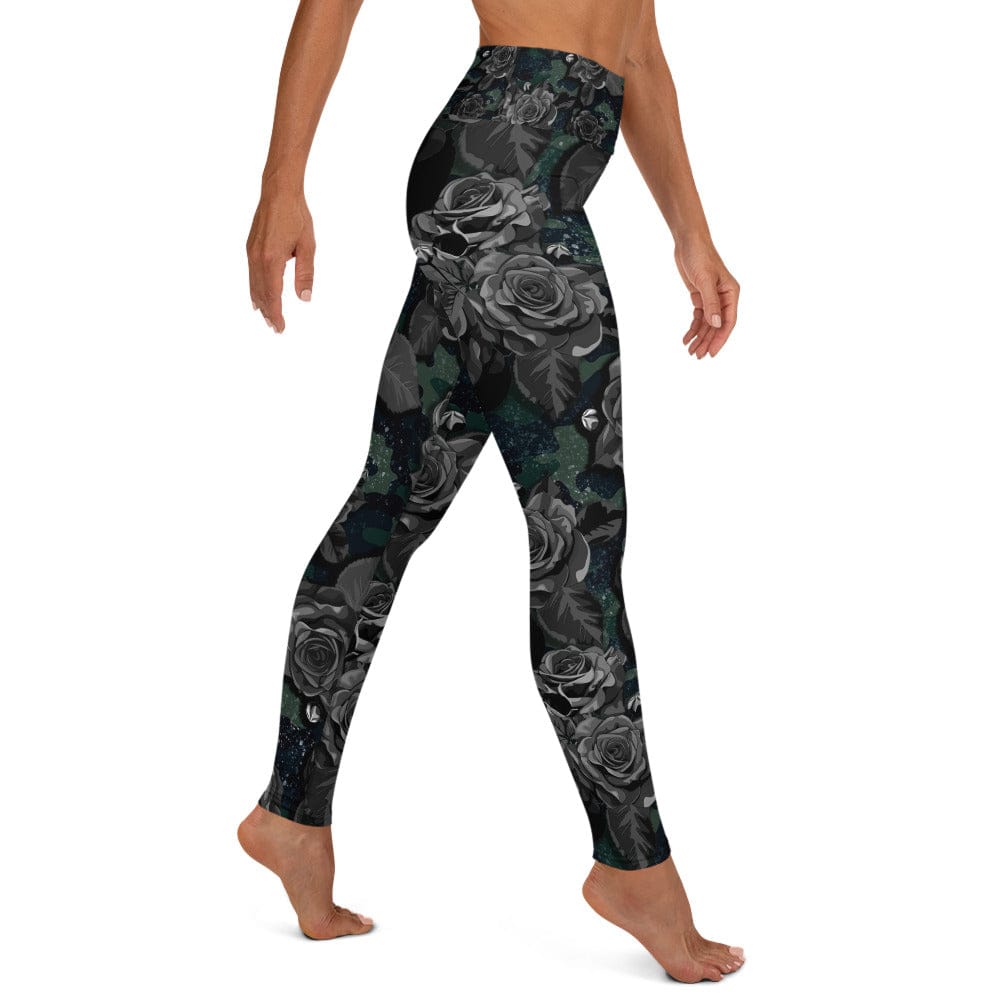 CAMOUFLAGE WITH FLOWER Yoga Leggings