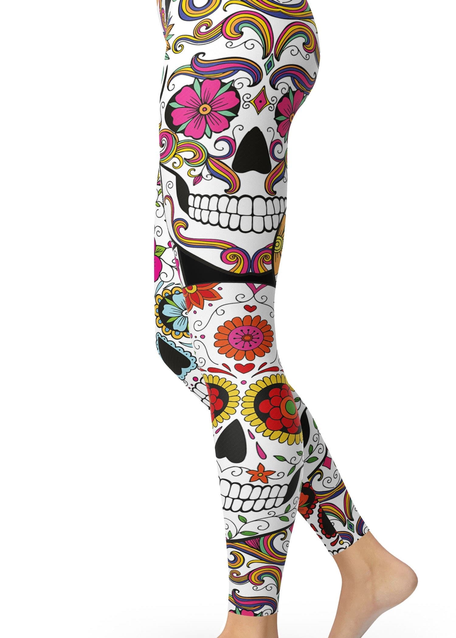 Colorful Skull Leggings - US FITGIRLS