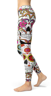 Colorful Skull Leggings - US FITGIRLS