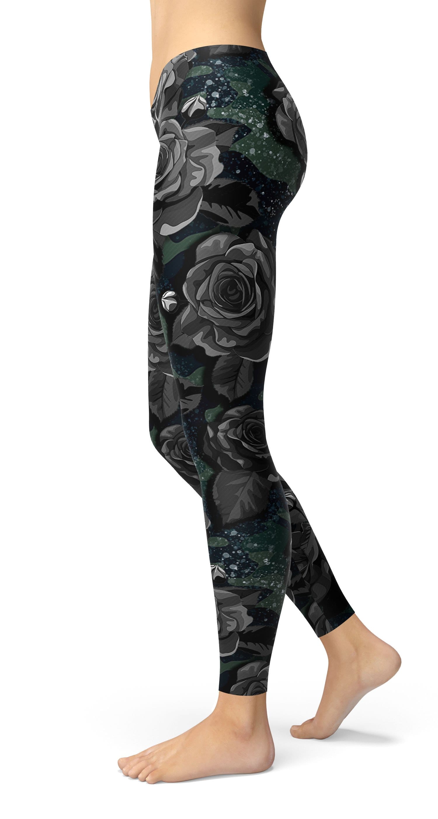 camouflage with flower  Leggings - US FITGIRLS