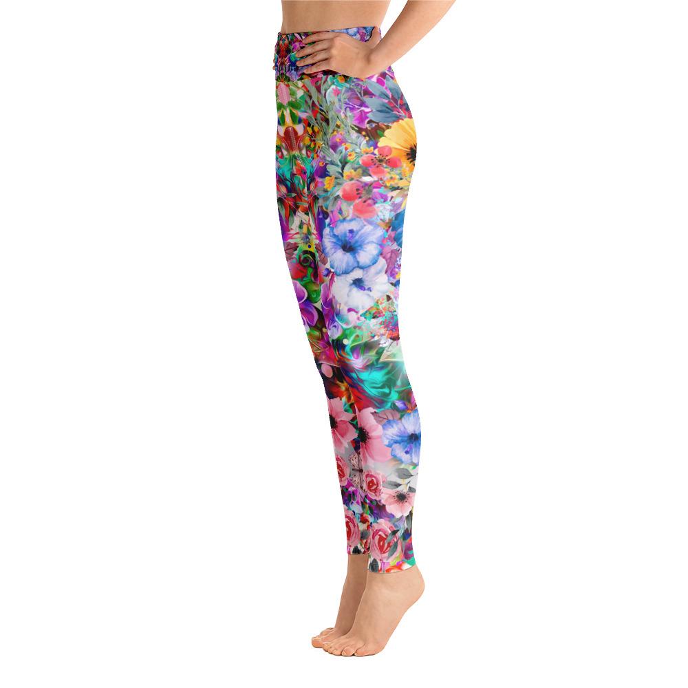 Floral Yoga Leggings - US FITGIRLS