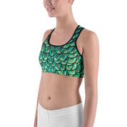 Peacock Feathers Sports bra - US FITGIRLS