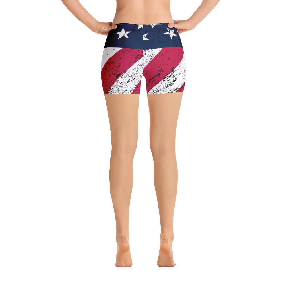 American Flag Shorts - US FITGIRLS