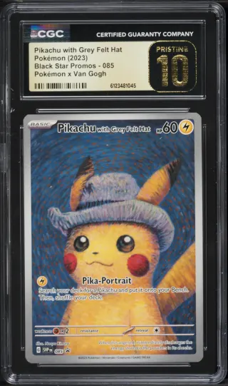Pikachu with Grey Felt Hat #085